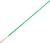 Green wire with copper-coloured conductor, typical of electrical installations, stripped at one end.