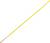 'A yellow cable with a copper-coloured wire end.'