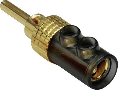 BKL Electronic 0106008 Jack plug Plug, straight Pin diameter: 4 mm Black 1 pc(s)