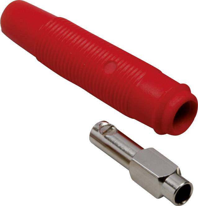 TRU COMPONENTS Jack socket Connector, straight Pin diameter: 4 mm Red 100 pc(s)