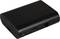 Black, compact electronic device with HDMI and USB ports. Possibly an adapter or multimedia device.