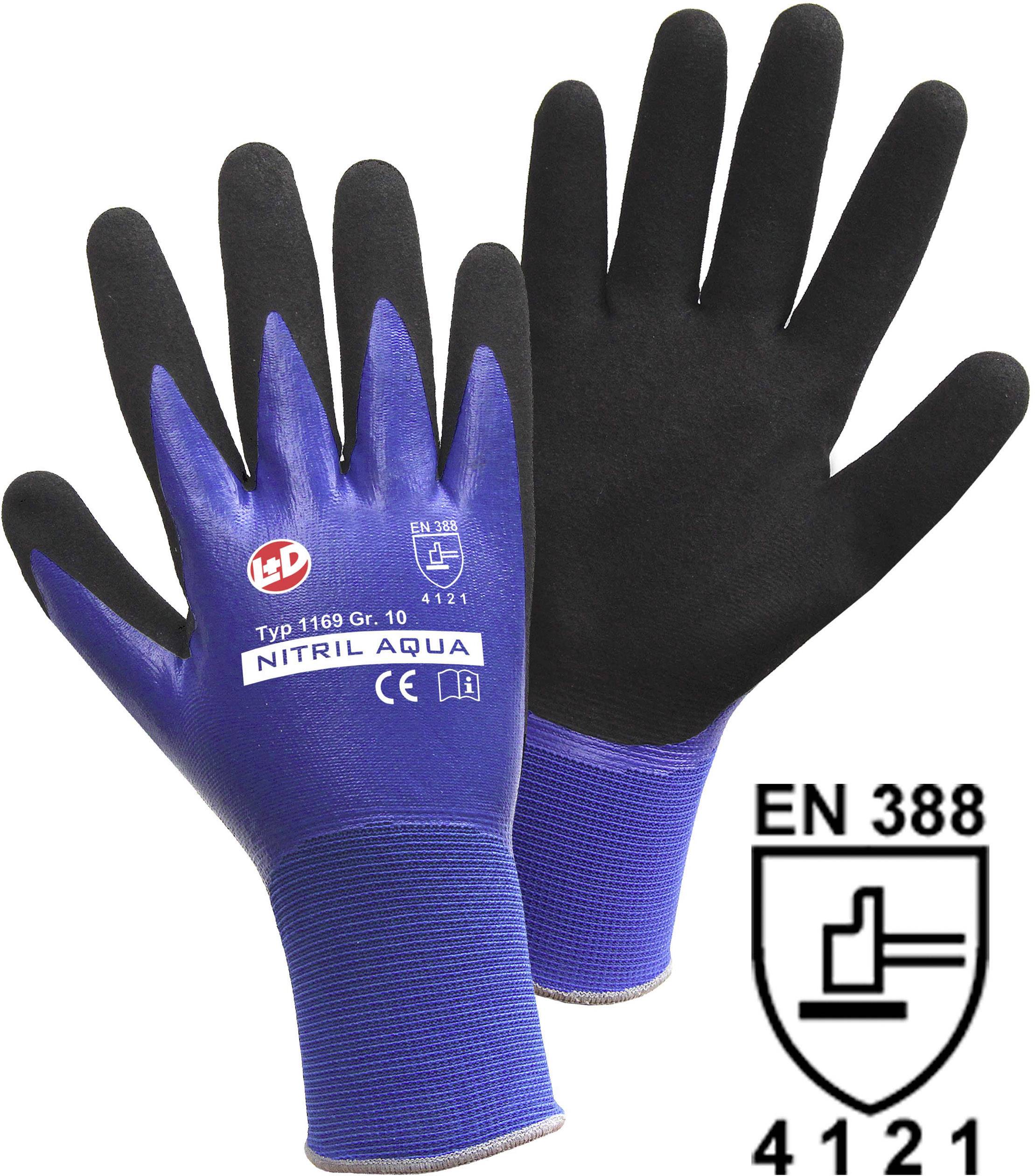 Leipold Doehle Nitril Aqua 1169-S Nylon Protective glove Size (gloves): 7, S EN 388 CAT II 1 pc(s)