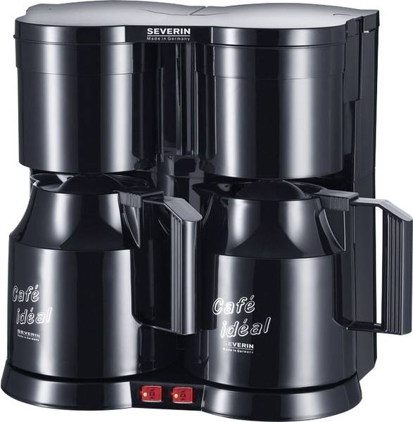 Severin KA 5828 Duo Coffee maker Black Cup volume=8 Thermal jug