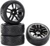 Reely 1:10 Road version Complete wheels Devil GT Black 4 pc(s)