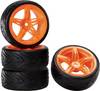 Reely 1:10 Road version Complete wheels Devil 12F Orange 4 pc(s)