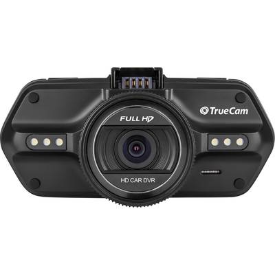 TrueCam A5s Dashcam with GPS Horizontal viewing angle (max.)=130 ° 12 V, 24 V Microphone, Display, Battery