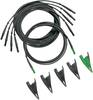 Fluke TLS430 Safety test lead et Banana jack 4 mm, Alligator clips Banana jack 4 mm Black, Green 1 pc(s)