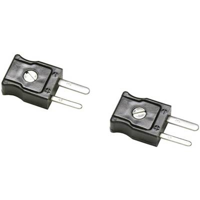 Two black electric plug adapters with flat contacts, suitable for connecting European plugs to US power sockets.