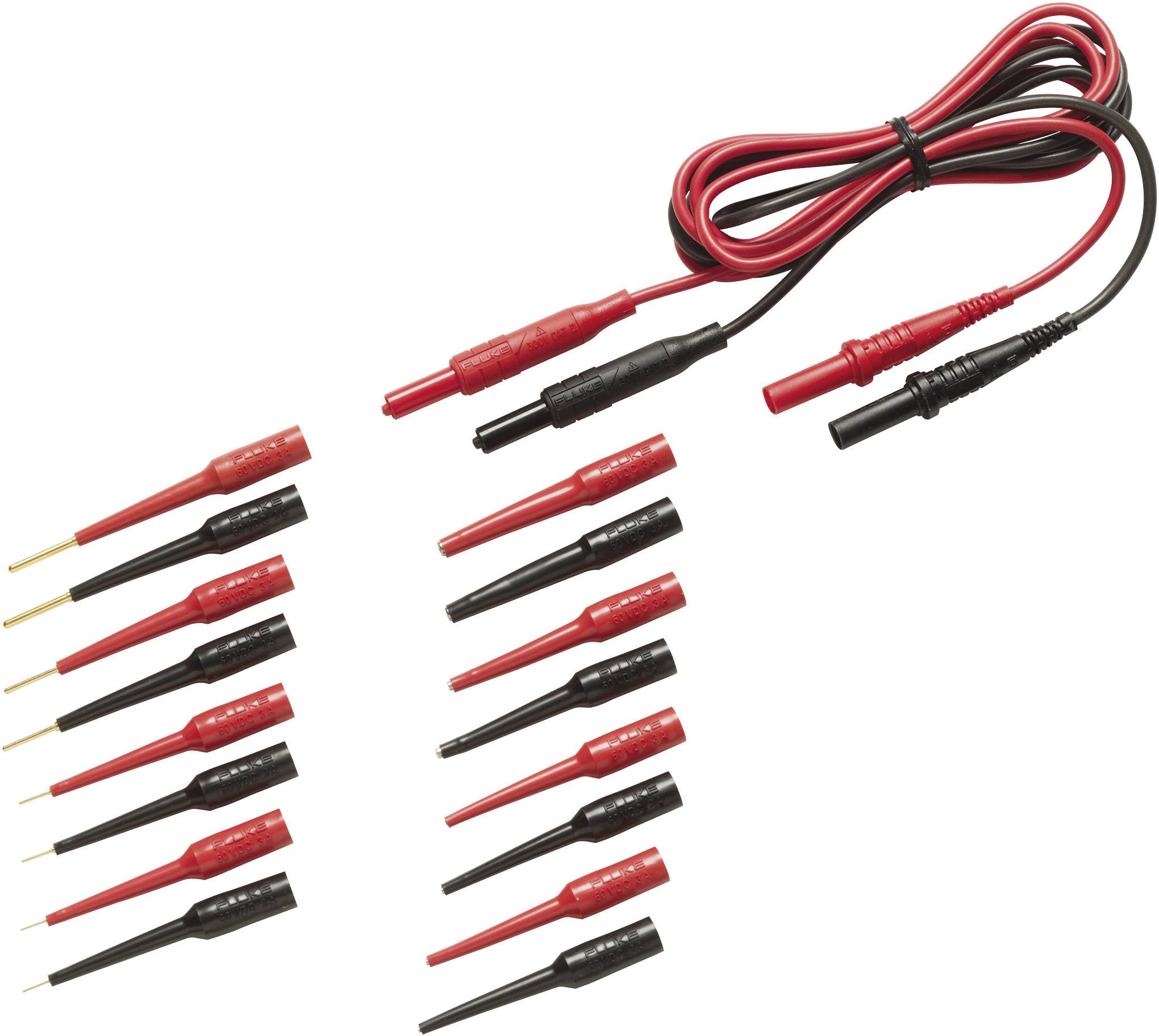 Fluke TL82 Test lead kit [Banana jack 4 mm – Banana jack 4 mm] Red, Black