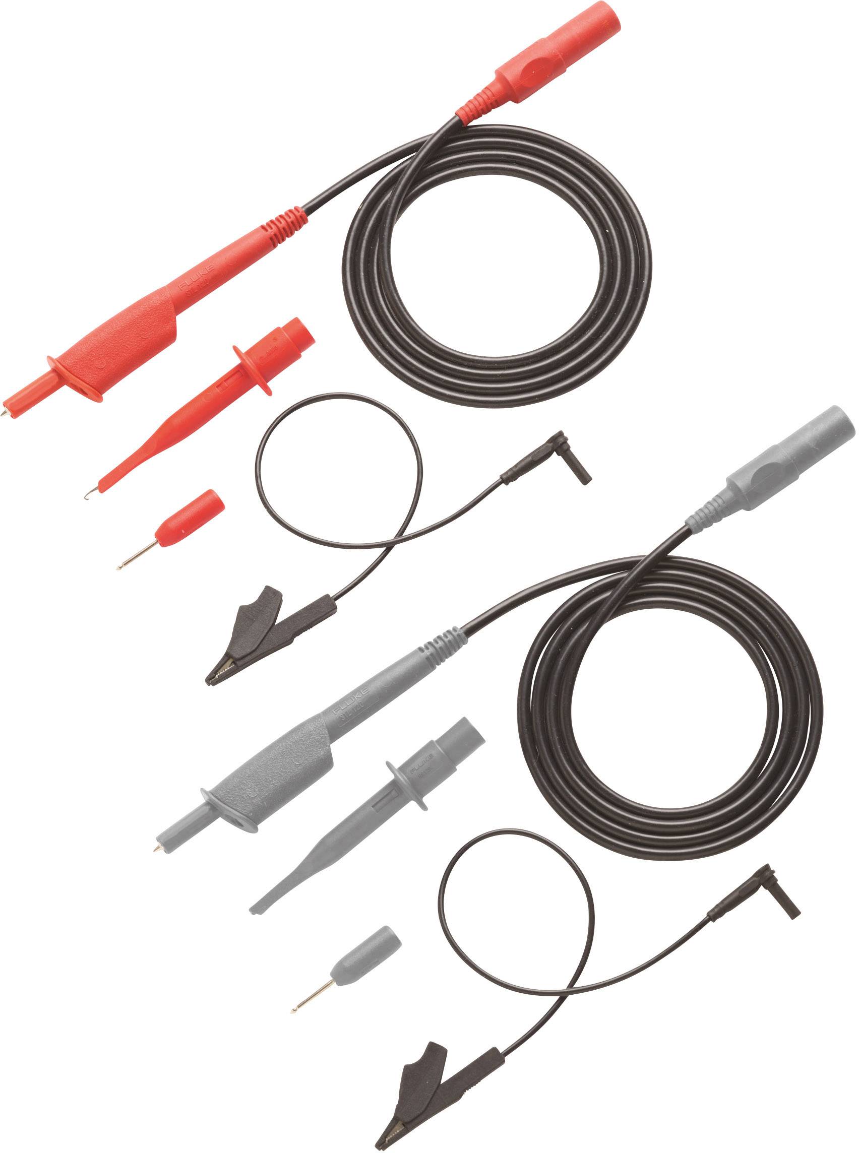 Fluke STL120-III Safety test lead et [Test probe, Terminals – 4 mm socket] 1.20 m Red, Grey