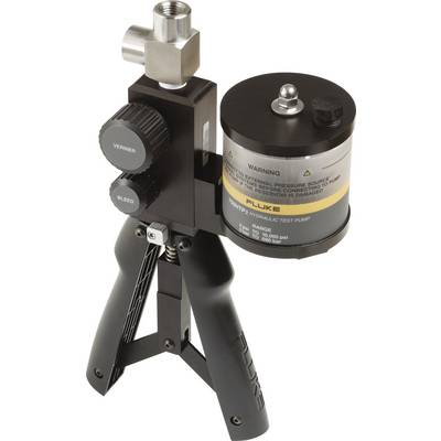 Hand pump for pressure generation with scale and air release valve, suitable for pressure tests up to 10,000 psi.