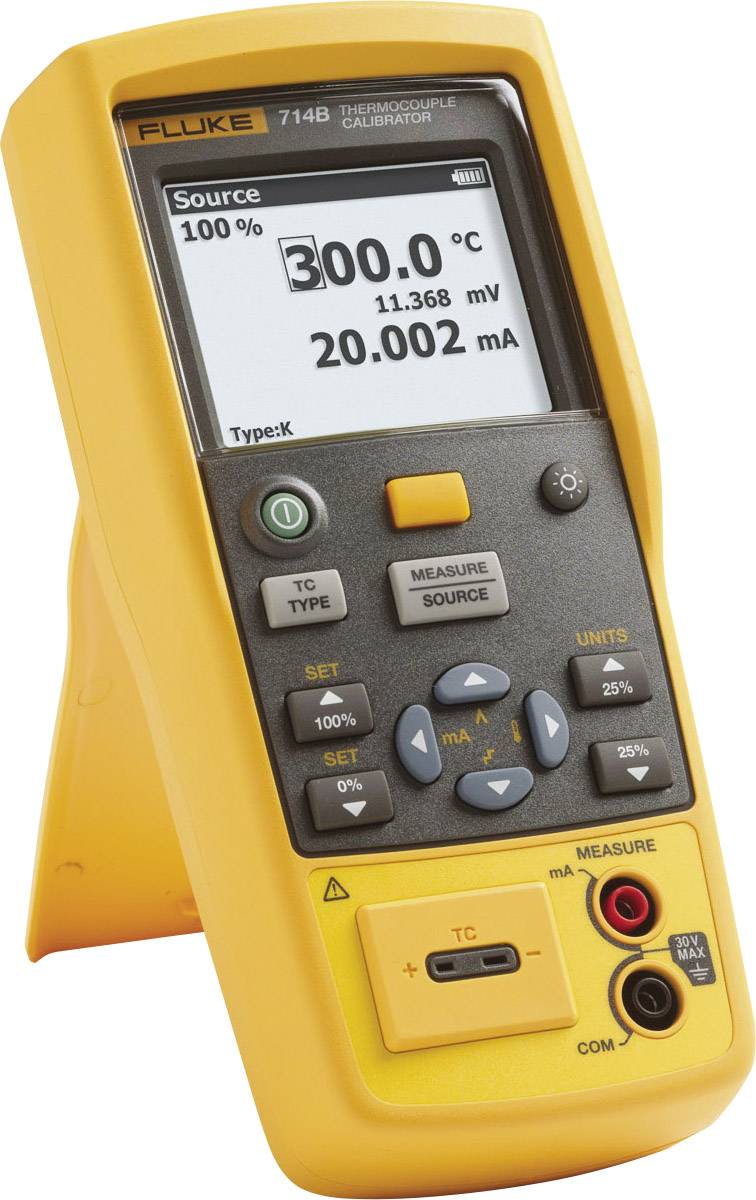 Fluke 714b Calibrator Temperature Voltage 4 X Aa Battery Included