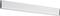 A rectangular, simple LED light panel with silver ends, suitable for ceiling mounting in modern interiors.