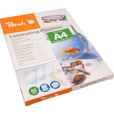 Peach Laminate sheet A4 80 micron glossy  100 pc(s)
