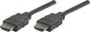 Manhattan HDMI Cable HDMI-A plug, HDMI-A plug 1.00 m Black 308816 HDMI cable