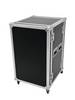 Roadinger Profi 19" rack 12 U Wood Incl. handle, Incl. casters