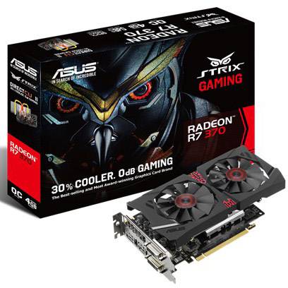 Asus Gpu Amd Radeon R7 370 Strix Overclocked 4 Gb Gddr5 Ram Pcie X16 Displayport Dvi Hdmi Conrad Com