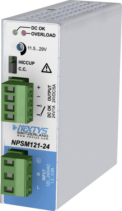 Nextys NPSM121-24 Rail mounted PSU (DIN) 5 A 120 W 1 x