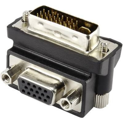 Renkforce RF-4128855 DVI / VGA Adapter [1x DVI plug 29-pin - 1x VGA socket] Black  