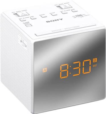 Sony ICF-C1T Radio alarm clock FM, AM White 