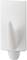 A white plastic hook with rounded edges, used for hanging light objects on walls.