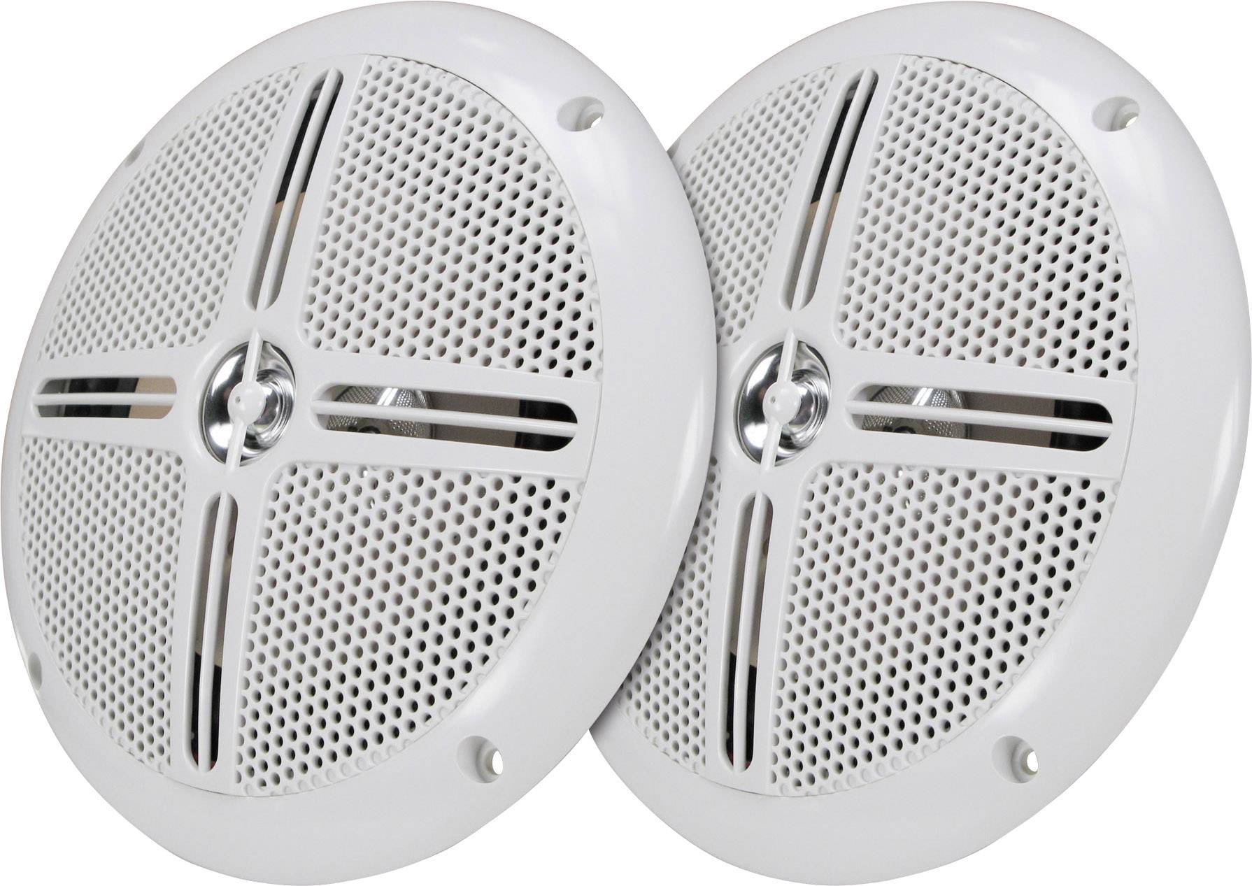 Renkforce MR62WH Flush mount speaker 110 W 4 Ω White 1 Pair