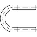 TOOLCRAFT 137769 Round Steel Bracket Electrogalvanised steel 50 pc(s)