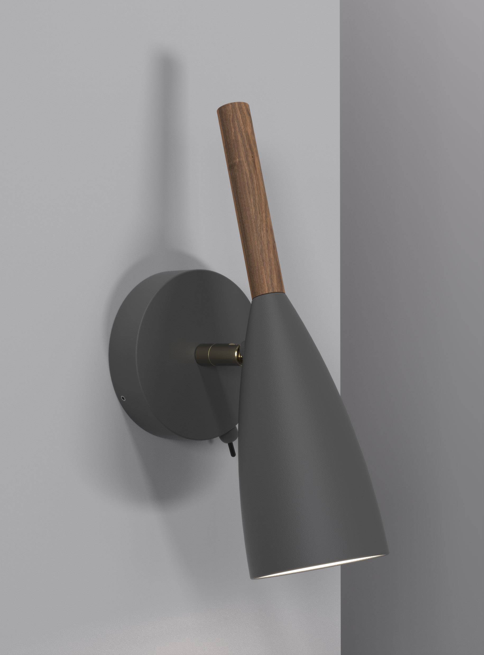 Nordlux Pure 78271011 Wall light GU10 8 W HV halogen, LED (monochrome) Grey