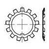 TOOLCRAFT 137802 Tab washer Inside diameter: 17 mm Outside diameter: 32 mm DIN 5406 Steel 25 pc(s)