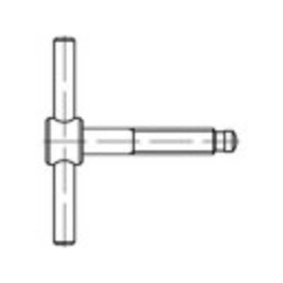 TOOLCRAFT 137842 Tommy screw M6 40 mm DIN 6304 Steel burnished 1 pc(s)