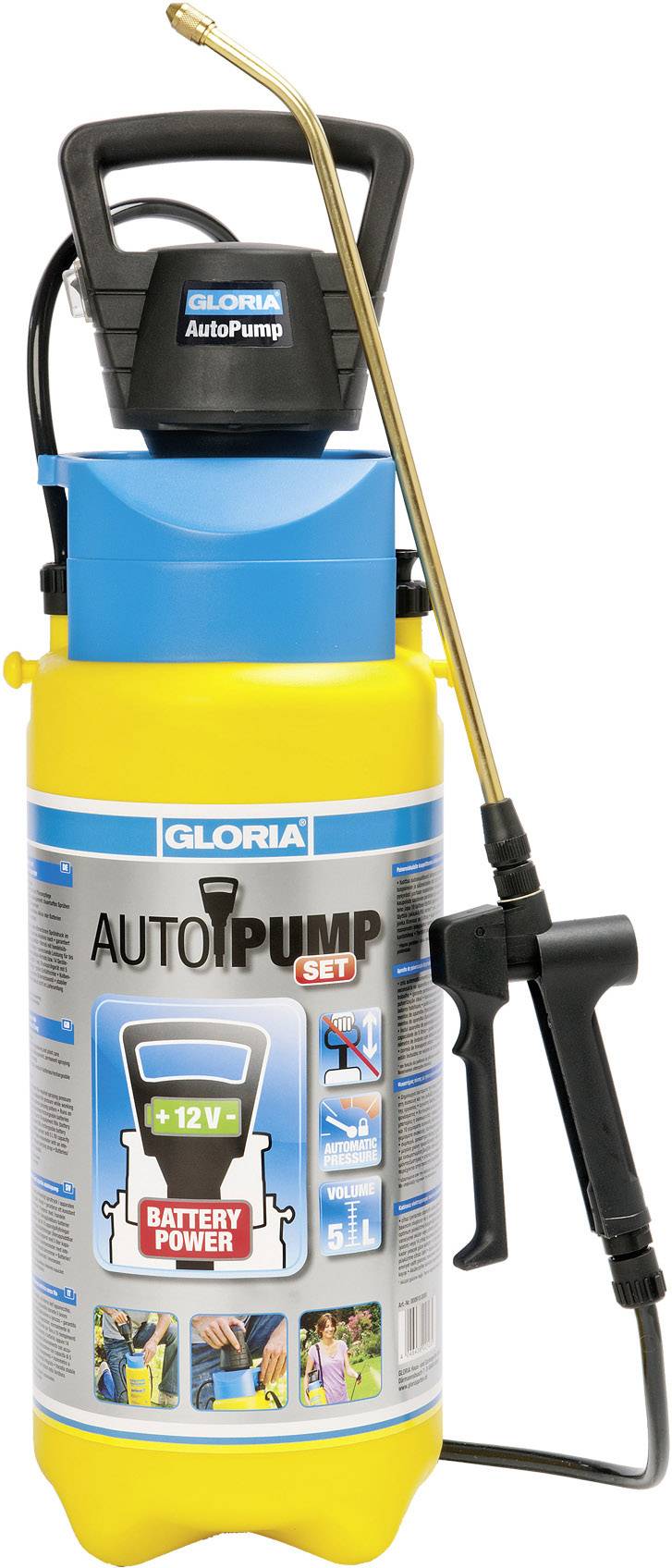 Gloria Haus und Garten 000910.0000 AutoPump Set Cordless sprayer 5 l