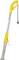 Yellow electric weed burner with long handle and power cable, suitable for environmentally friendly weed removal.
