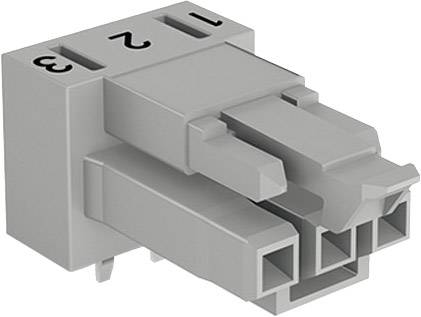WAGO 890-854/011-000 Mains connector WINSTA MINI Socket, horizontal mount Total number of pins: 3 16 A Grey 1 pc(s)
