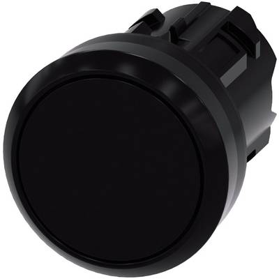 Siemens 3SU10000AA100AA0 3SU1000-0AA10-0AA0 Pushbutton switch Planar, Front ring (PVC) Black 1 pc(s)