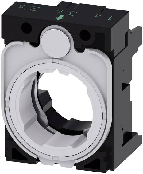 Siemens 3SU1500-0AA10-0AA0 Holder 3-way (W x H) 30 mm x 40 mm Grey, Black 1 pc(s)