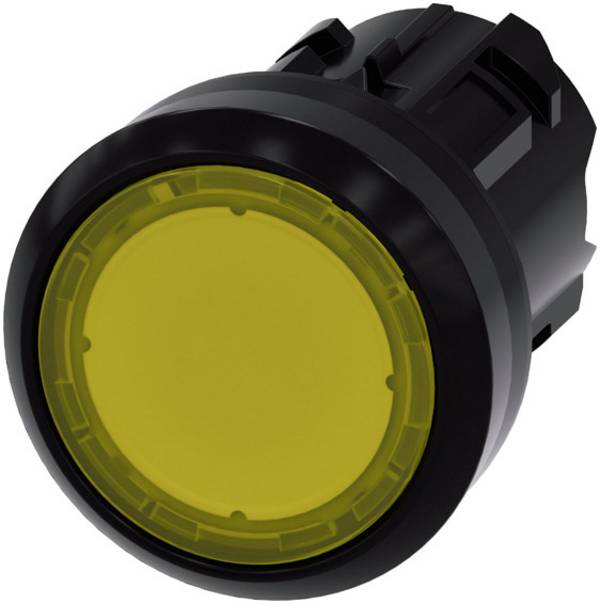 Siemens 3SU10010AB300AA0 3SU1001-0AB30-0AA0 Illuminated push button Planar, Front ring (PVC) Yellow 1 pc(s)