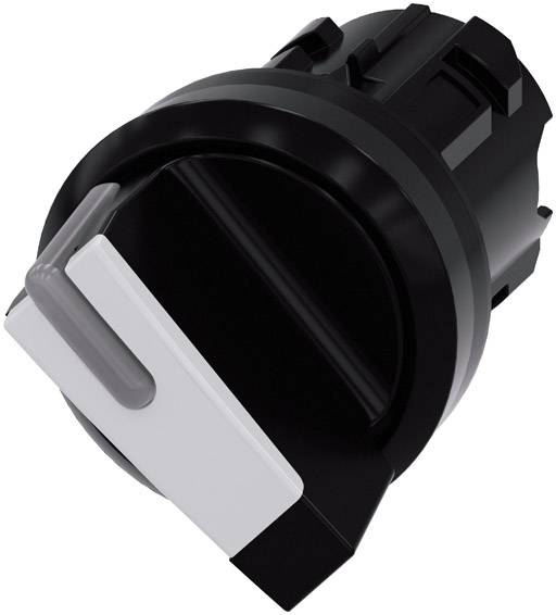 Siemens 3SU10022BF600AA0 3SU1002-2BF60-0AA0 Knob Front ring (PVC) Black, White 1 x 90 ° 1 pc(s)