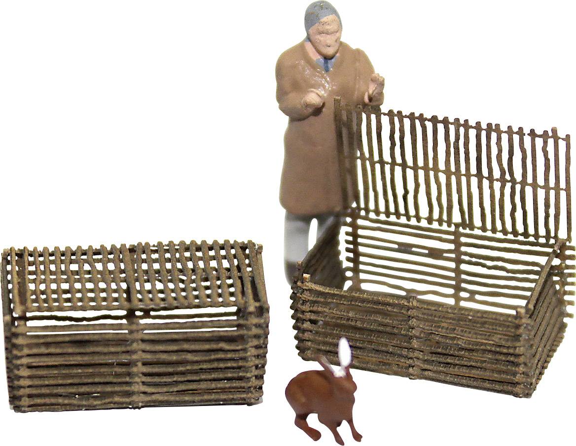 MBZ 80240 H0 Set of 4 small animal baskets Laser-cut