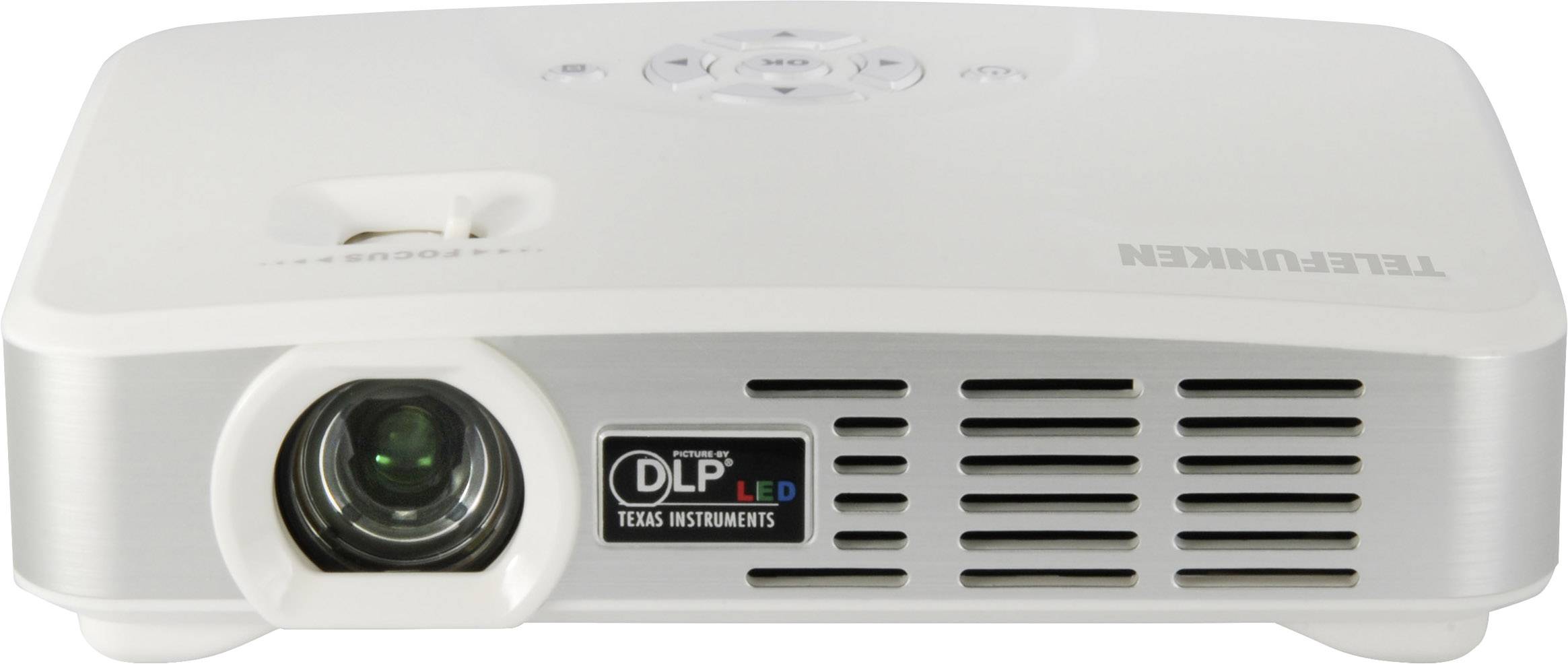 Telefunken Projector DLP500 WIFI DLP ANSI lumen: 500 lm 1280 x 800 WXGA 1000 : 1 White