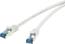 Renkforce RF-4145277 RJ45 Network cable, patch cable CAT 6A S/FTP 0.25 m Grey incl. detent, Flame-retardant 1 pc(s)