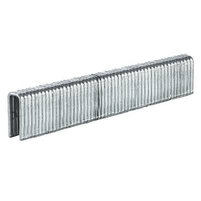 A row of metal staples used for stapling or fastening. They are rectangular and silver in colour.