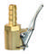 Brass pneumatic coupling with steel lever, suitable for connecting compressed air hoses.