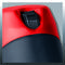 A red and black spray bottle head with a black spray nozzle, suggesting an industrial or cleaning function.