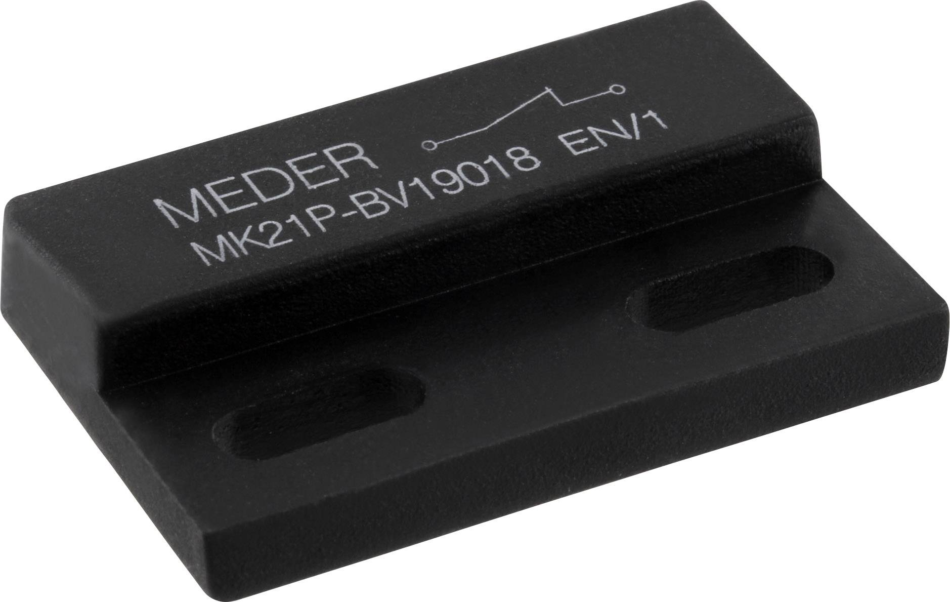 StandexMeder Electronics M21P/2 Permanent magnet Rectangular (L x W x H) 28.6 x 19 x 6.35 mm AlNiCo Temperature limit (max.): 450 °C