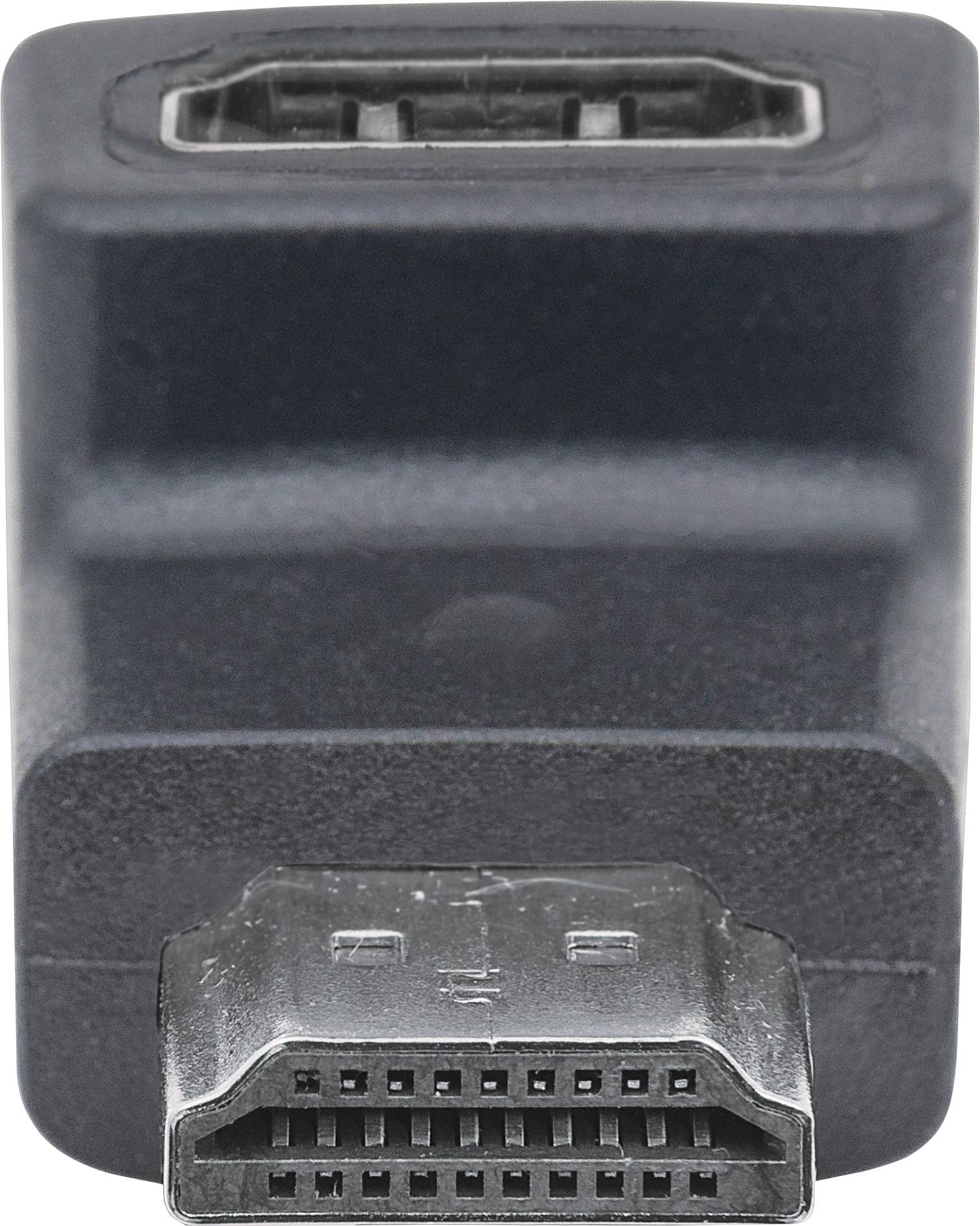 Manhattan 353519 HDMI Adapter [1x HDMI plug - 1x HDMI socket] Black gold plated connectors 0.00 m-1