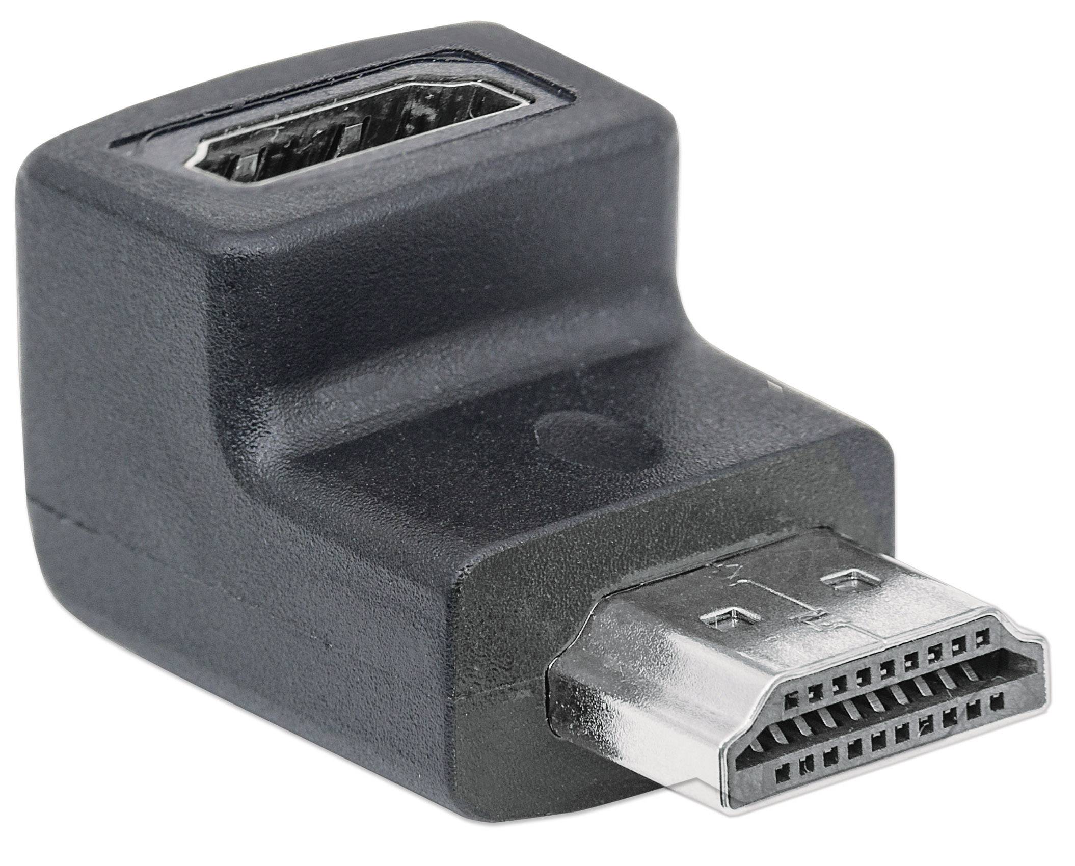 Manhattan 353519 HDMI Adapter [1x HDMI plug - 1x HDMI socket] Black gold plated connectors 0.00 m-4