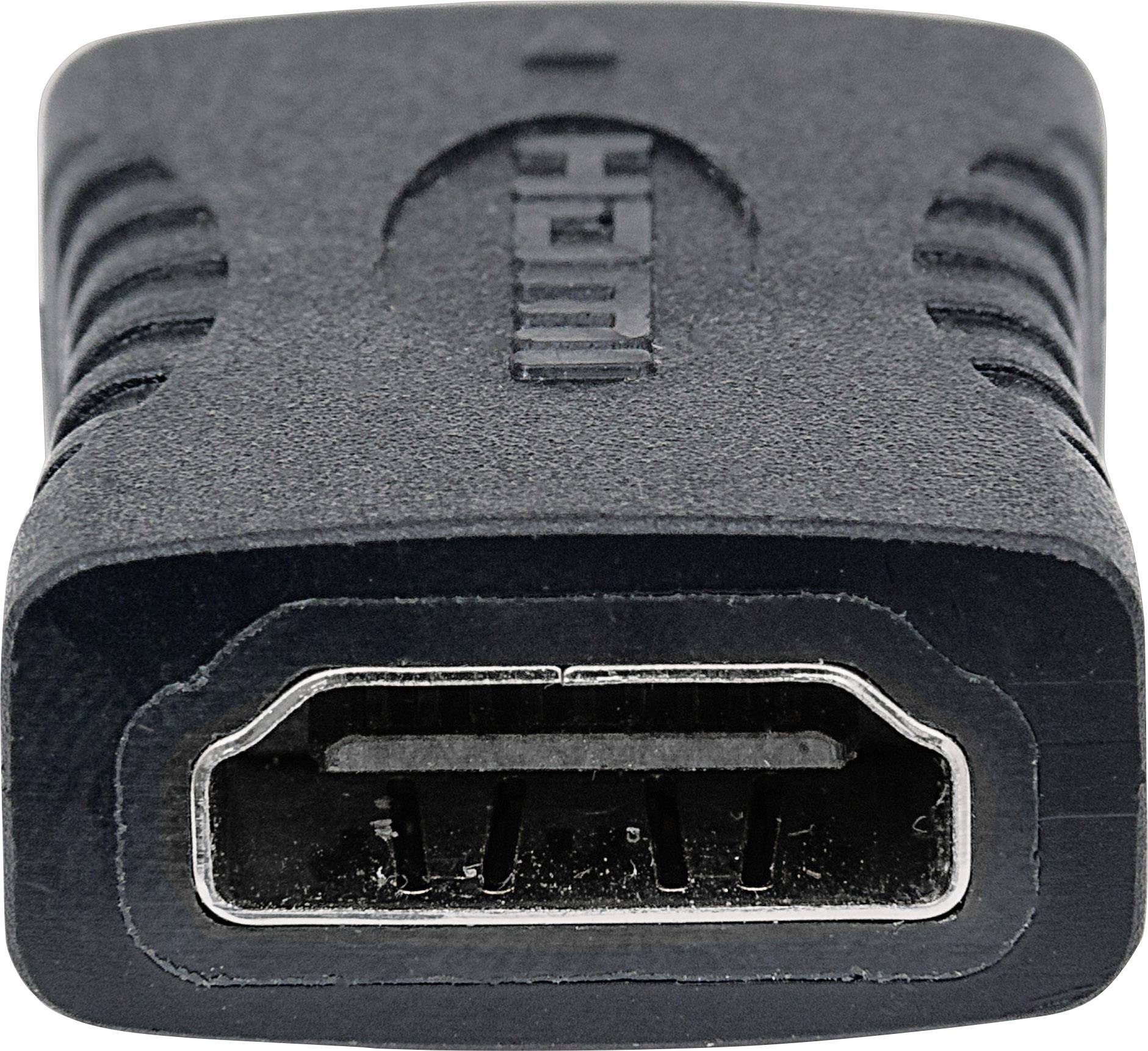 Manhattan 353465 HDMI Adapter [1x HDMI socket - 1x HDMI socket] Black ...