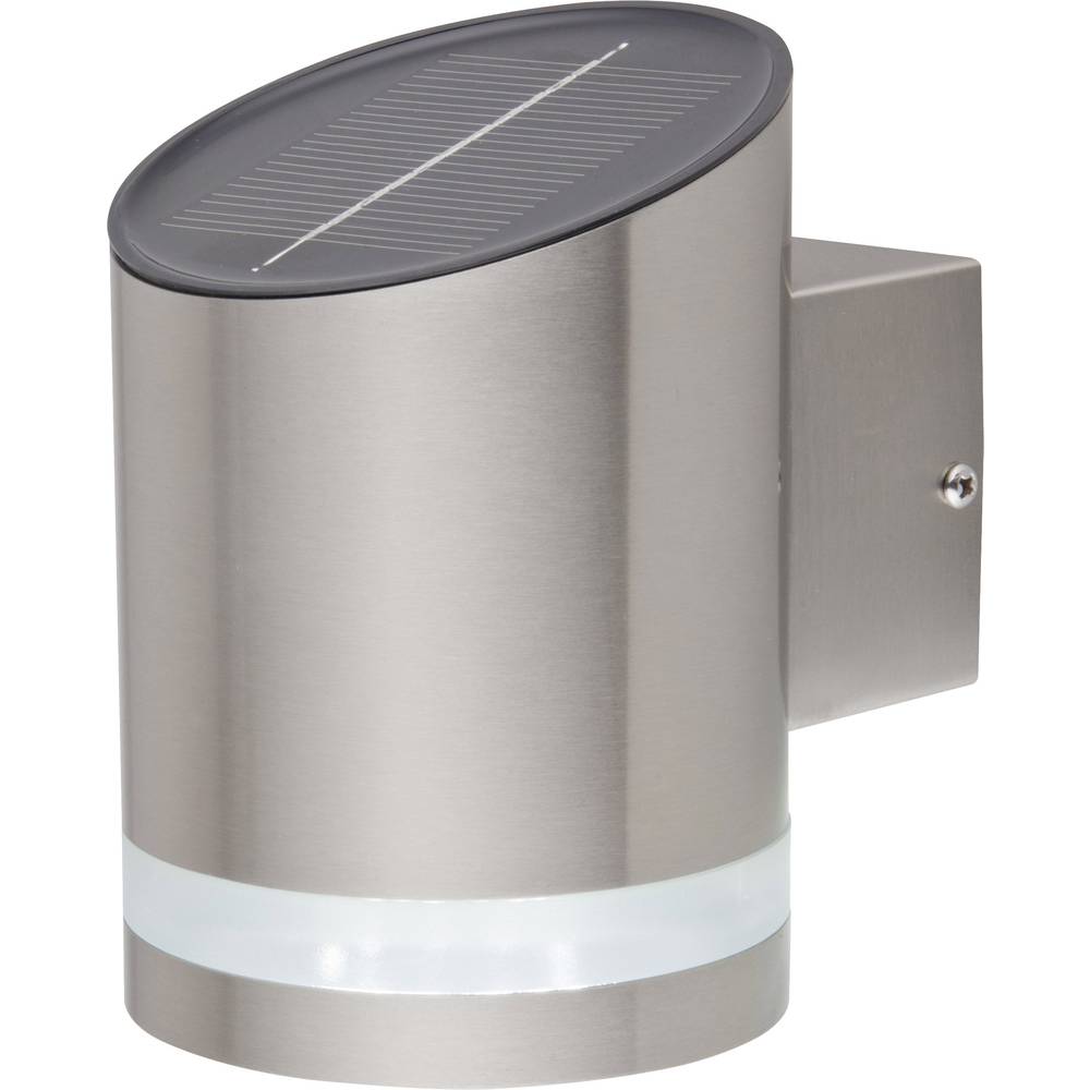 Solar Outdoor Wall Light Cold White Renkforce Sol Cil721a Siero Solar Outdoor Wall Light Cold White Renkforce Sol Cil721a Siero Stainless Steel Brushed