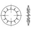 TOOLCRAFT 138432 Serrated washer Inside diameter: 13 mm DIN 6798 Spring steel 100 pc(s)