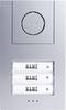 m-e modern-electronics VISTUS AD ALU 430 Vistus Door intercom Corded Outdoor panel 3 flat building Silver, White